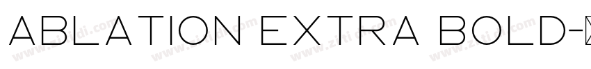 Ablation Extra Bold字体转换